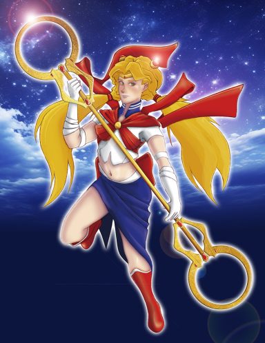ilustración Sailor Moon imaxe 1